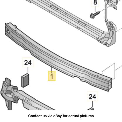 2012–2018 Audi A6 / A7 Front Bumper Reinforcement Bar Used OEM 4G0807113A