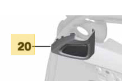 2013 BMW 520i Right Mirror Triangle Cover USED OEM 51337182014