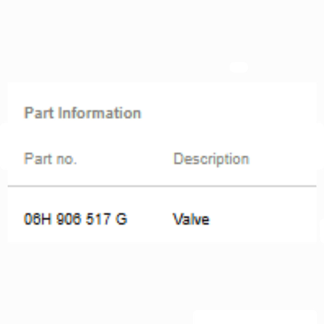 2010–2012 Audi A4/A5/Q5 3.2L V6 EVAP Purge Valve OEM 06H906517G