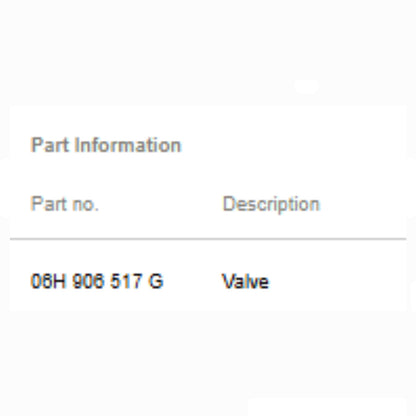 2010–2012 Audi A4/A5/Q5 3.2L V6 EVAP Purge Valve OEM 06H906517G
