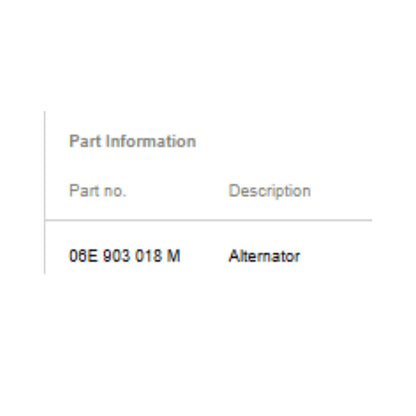2012-2018 Audi A6 A7 Alternator Used OEM 06E903018M