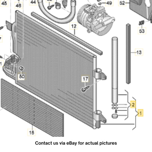 2011–2015 VW Jetta A/C Condenser Used OEM 5C0820411F
