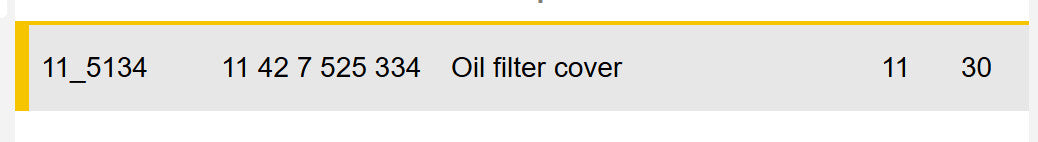 2011–2016 BMW Oil Filter Housing Cover USED OEM 11427525334