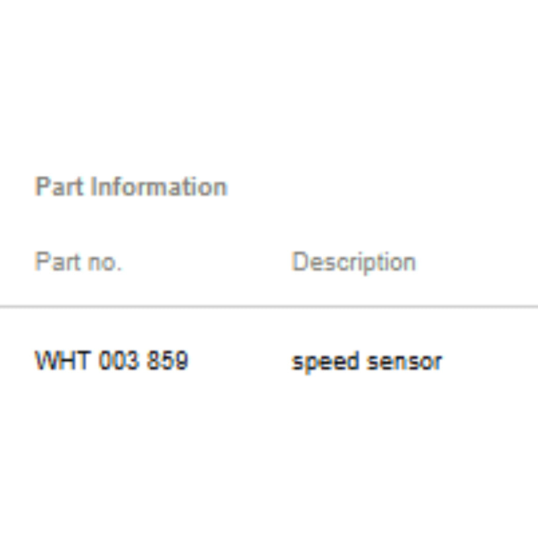 2011–2015 VW Jetta Rear Left ABS Wheel Speed Sensor Used OEM WHT003859