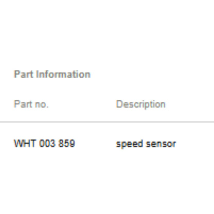 2011–2015 VW Jetta Rear Left ABS Wheel Speed Sensor Used OEM WHT003859
