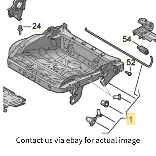 2008–2016 Audi A4/S4/A5/S5/A6/S6/A7/S7 Front Right Seat Frame Used OEM 8K0881158