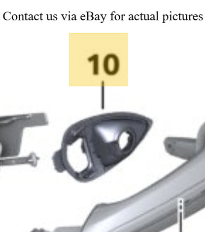 2011–2016 BMW 520i Right Bow Handle Bottom Cover USED OEM 51217292576