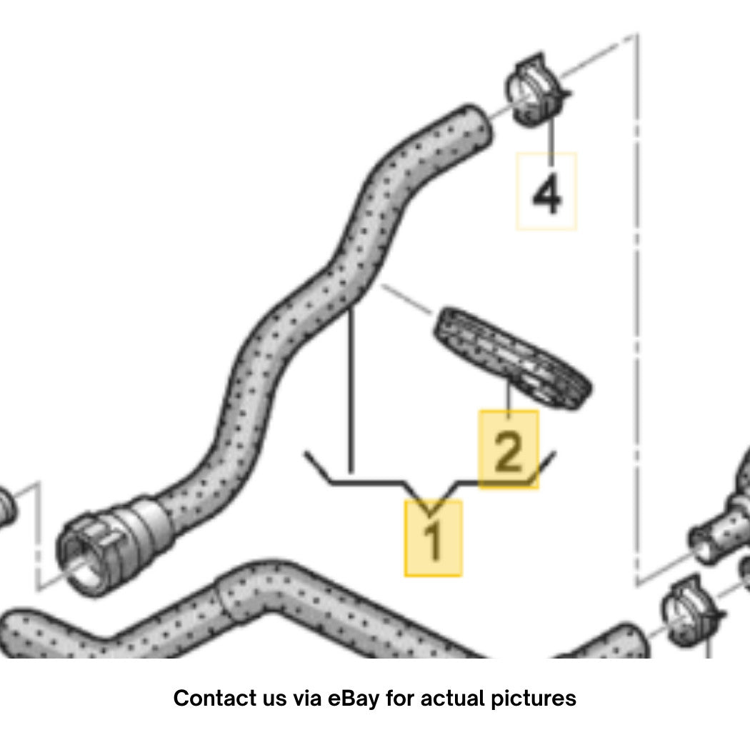 2012–2018 Audi A6 / A7 Heater Hose Used OEM 4G0819350B