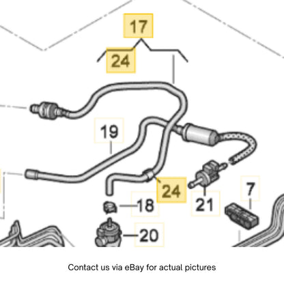 2012–2018 Audi A6 Fuel Hose Used OEM 06E127513C