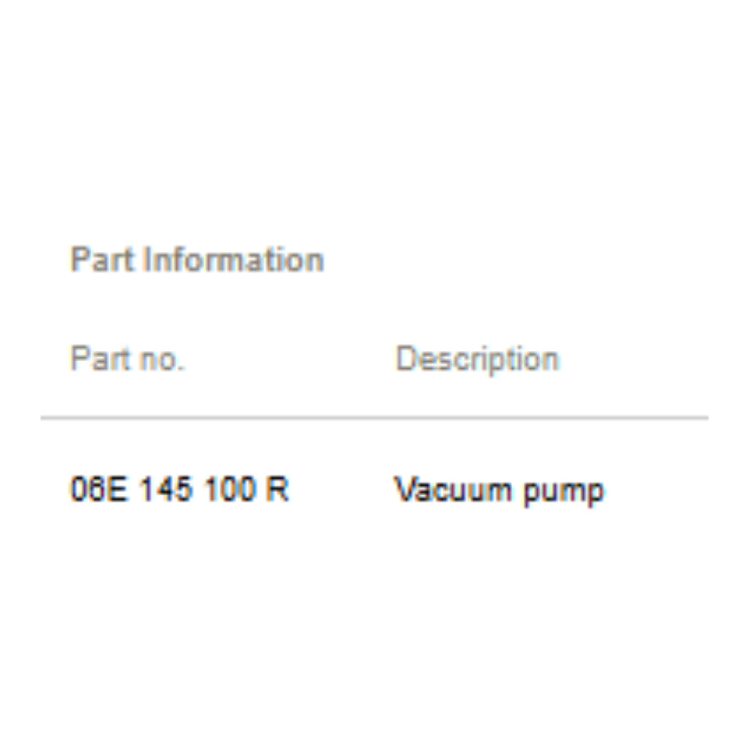 2012-2018 Audi A6 A7 Q5 Vacuum Brake Pump Used OEM 06E145100R