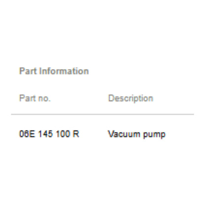2012-2018 Audi A6 A7 Q5 Vacuum Brake Pump Used OEM 06E145100R