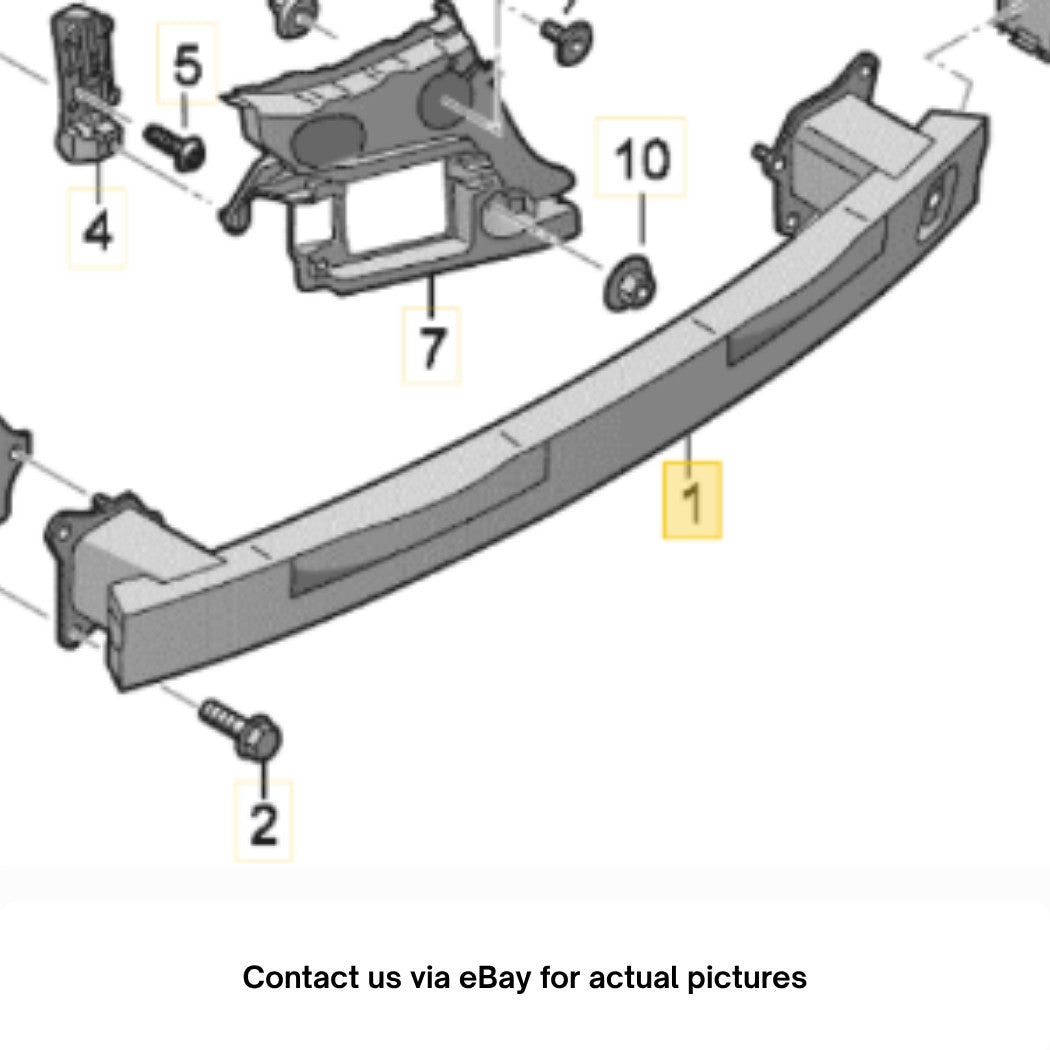 2012–2018 Audi A6 Rear Bumper Impact Bar / Reinforcement OEM 4G5807309