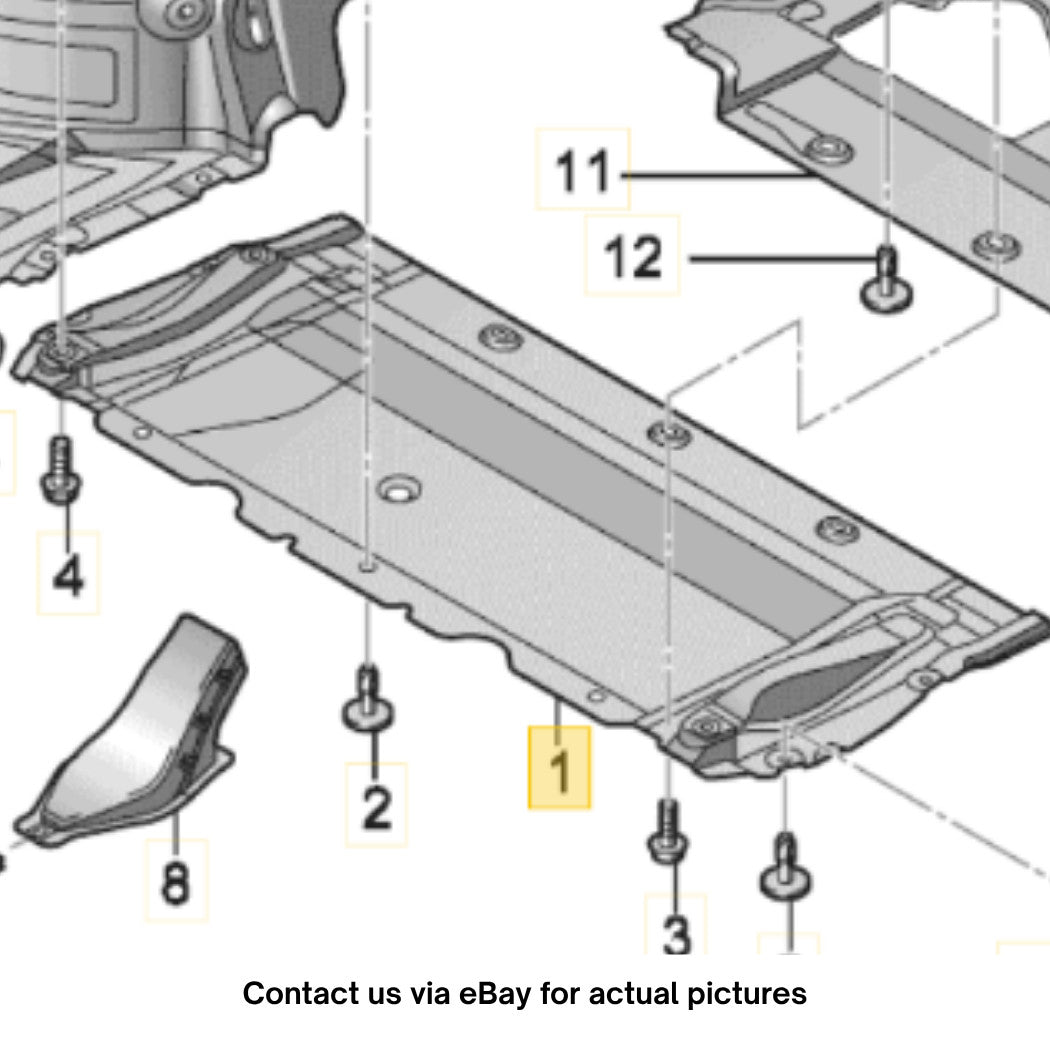 2014 Audi A6 Front Radiator Support Splash Shield – OEM 4G0863821F
