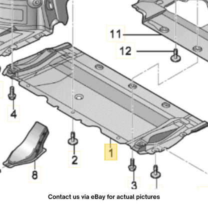 2014 Audi A6 Front Radiator Support Splash Shield – OEM 4G0863821F