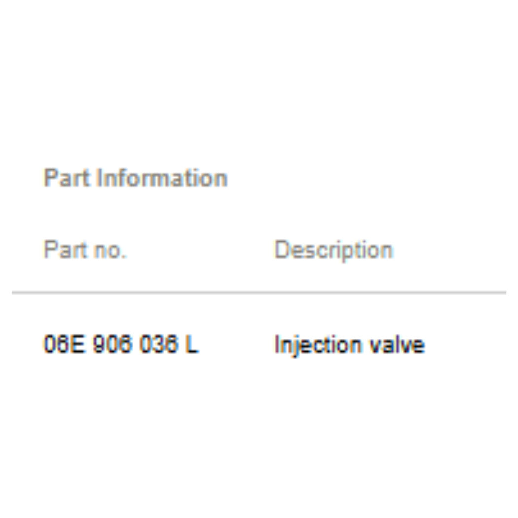 2012–2018 Audi A6 Fuel Injector Used OEM 06E906036L