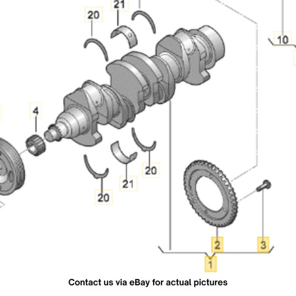 2012 VW Jetta Engine Crankshaft Used OEM 06A105021G
