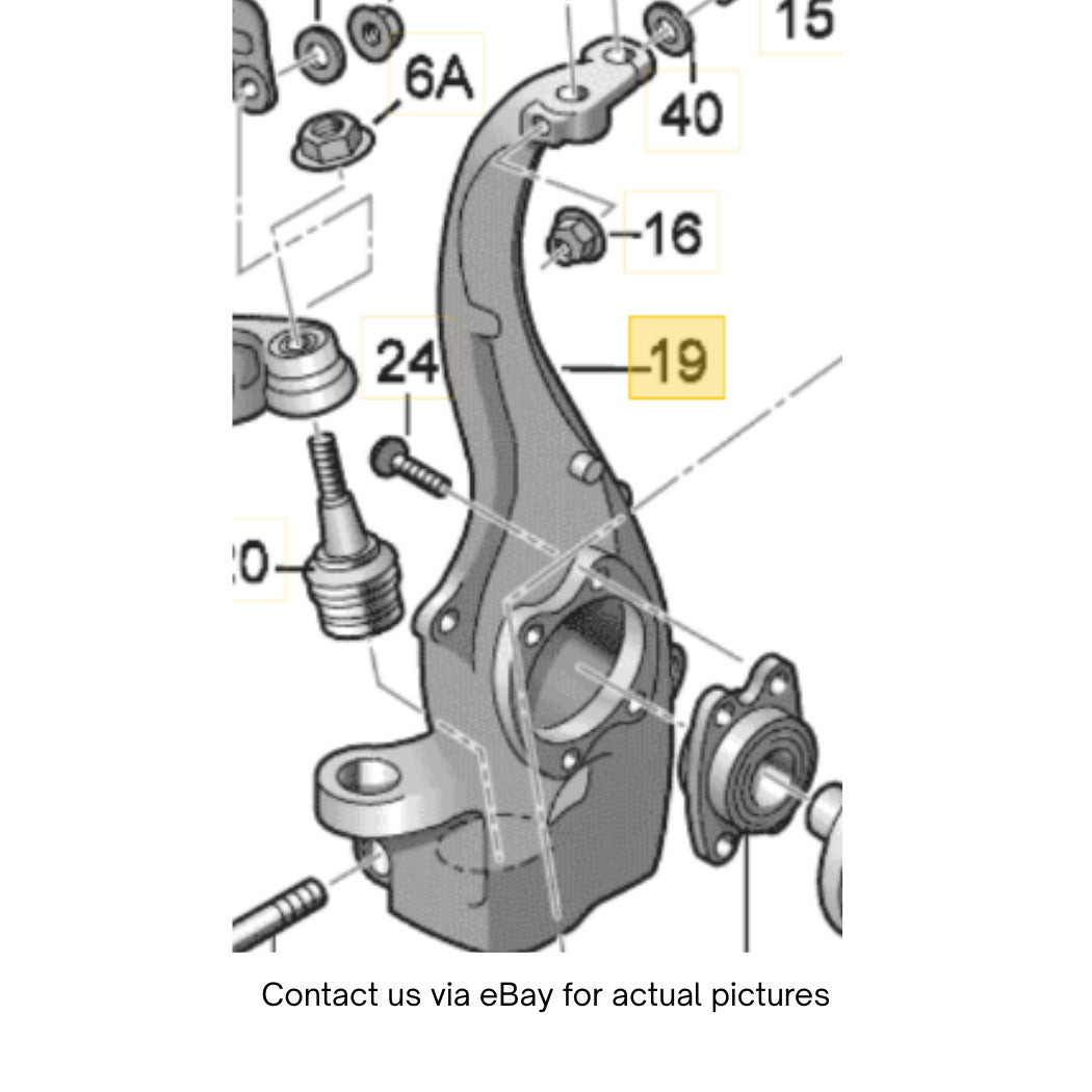 2012-2018 Audi A6 Quattro Front Left Steering Knuckle Used OEM 4G0407253A