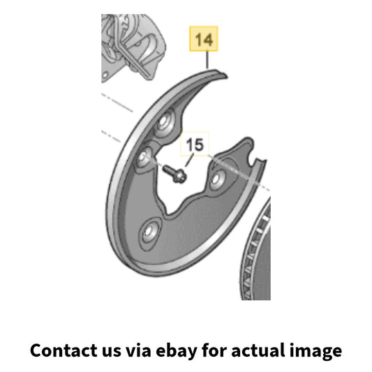 2009–2012 Audi Rear Left Brake Disc Dust Shield Cover Plate USED OEM 8R0615611B