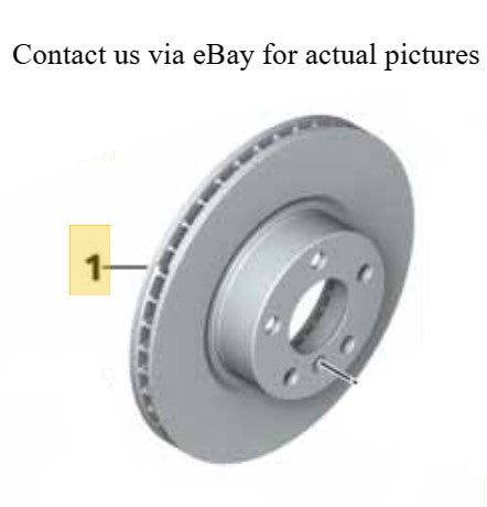 2011–2016 BMW 520i Front Brake Disc Lightweight Ventilated USED OEM 34116794429