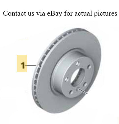 2011–2016 BMW 520i Front Brake Disc Lightweight Ventilated USED OEM 34116794429