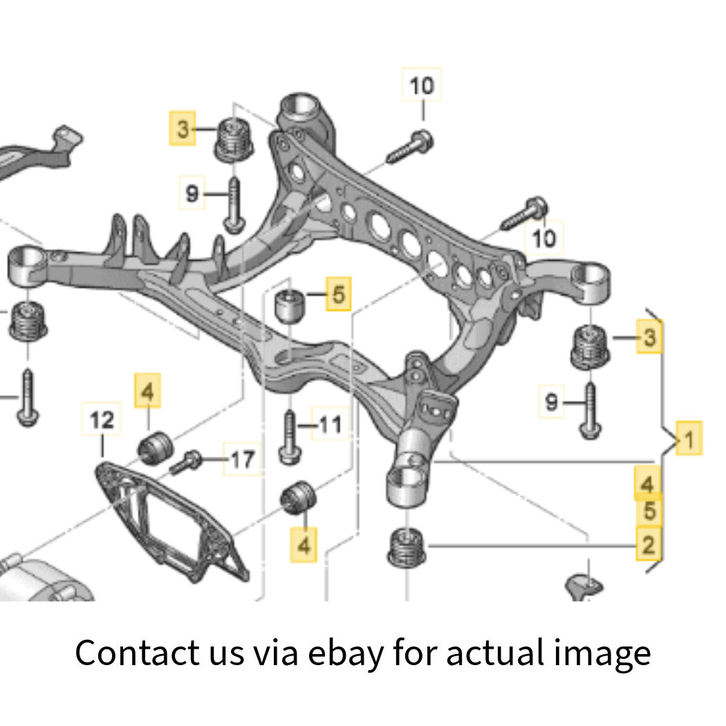 2008–2018 Audi A6 Quattro Rear Suspension Subframe Used OEM 4G0505235Q