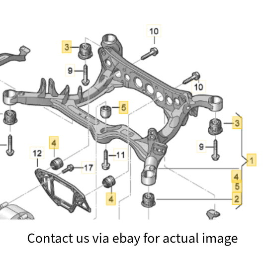 2008–2018 Audi A6 Quattro Rear Suspension Subframe Used OEM 4G0505235Q