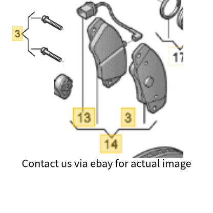 2008–2018 Audi A6 Quattro Front Brake Pad Set Used OEM 4G0698151AA