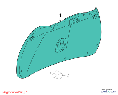 Chevrolet 2010-2015 Camaro Deck Lid Inner Panel Trim 22799840