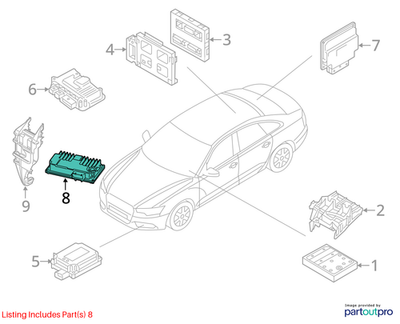 2012-2018 Audi A6 Engine Mount Control Module 4H0907145B