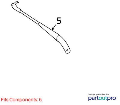 Mercedes-Benz 2007-2013 S600 Windshield Wiper Arm 2218200144