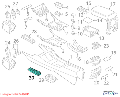 2013 BMW 520i F10 Center Console Switch Repair Kit Used OEM 61319267892