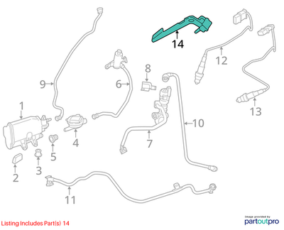 2011–2016 BMW 520i Oxygen-Sensor Wire Bracket/Holder OEM 11787607834