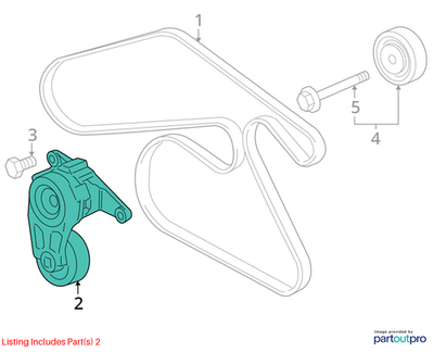 Chevrolet Camaro 3.6L V6 Drive Belt Tensioner 12715120