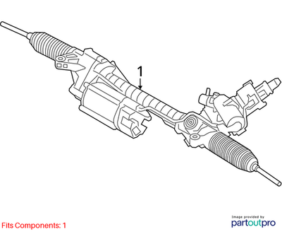 2011–2016 BMW 520i Electric Power Steering Rack Gear USED OEM 32106883546