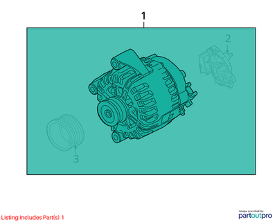 2009 BMW X5 Alternator Used OEM 12317533469