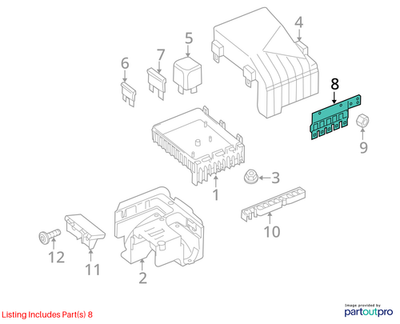 Volkswagen 2016-2018 Tiguan Multi-Purpose Fuse 3C0937629D