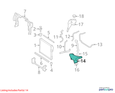 Mercedes-Benz 09-10 CL550 Engine Coolant Pipe 2732000718