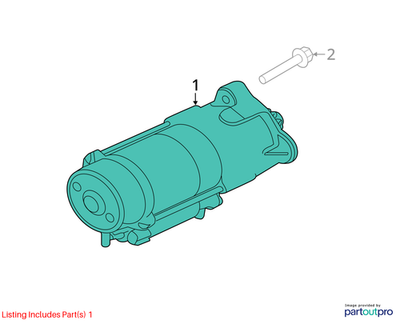 2018 Jaguar F-Pace Starter Motor Used OEM T2H26803