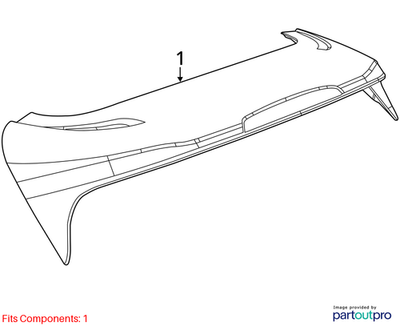 Jeep 2014-2018 Cherokee Lift-Gate Spoiler 1UV35TZZAH