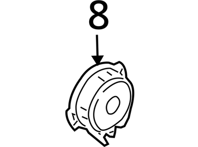 2003-2020 Audi A4 Door Tweeter Speaker 4F0035399A