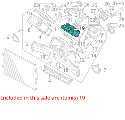2013-2017 Audi S8 Throttle Body Assembly  OEM 079133062L