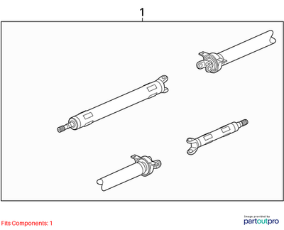 2011 Cadillac SRX Drive Shaft Used OEM 22885388