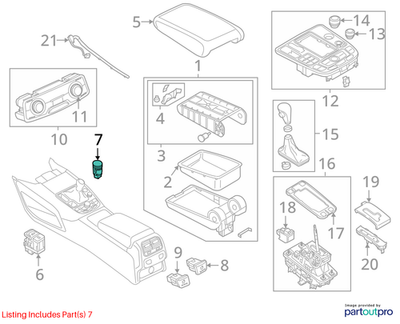 Audi 2015-2017 Audi A6 Ignition Switch 4G1905217A