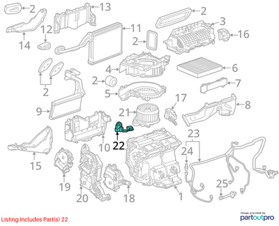 2018 Cadillac CTS Blower Motor Resistor Wiring Harness Used OEM 22799339