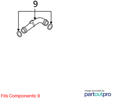 2019 Audi Q7 Throttle Body Hose 1K0145838AG