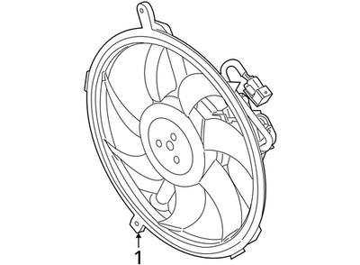 2007-2015 Mini JCW Radiator Cooling Fan Assembly 17422752632