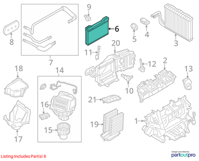 Heater Core OEM 64119163330 – Genuine BMW Heat-Exchanger