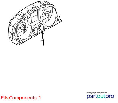 Volkswagen 2011-2012 Volkswagen CC Instrument Cluster 3C8920970Q