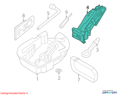 Mini Cooper 2002-2006 Lifting Jack 71121501930