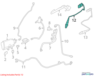 2011–2016 BMW 520i Upstream Oxygen Sensor OEM 11787589121